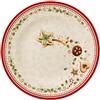 Villeroy & Boch - Winter Bakery Delight Piatto da Dessert/Colazione Rosso, Lavabile in Lavastoviglie, Adatto per Microonde, Piattino Natalizio Stella, Piatto Ceramica Natale, Porcellana Premium