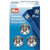 Prym Bottoni A Pressione 3 Pezzi, Diametro: 21 mm, Argento