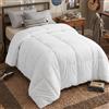 Utopia Bedding Comforter Duvet Insert, Quilted Comforter with Corner Tabs, Box Stitched Down Alternative Comforters Twin XL Size (White)
