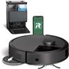 ROOMBA iROBOT - ROOMBA PLUS 505 COMBO AUTOWASH DOCK capienza 295 ml, Wet e Dry, anti-ingarbugliamento, sensore ostacoli - Black