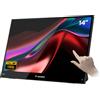 Verbatim Portable 14" FHD Touch Monitor LIGHT Monitor portatile Nero 35,6 cm (14