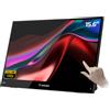 Verbatim Portable 15.6" FHD Touch Monitor LIGHT Monitor portatile Nero 39,6 cm (