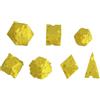 Vgvgaj Dadi di gioco, 7 pezzi dadi formaggio - giocattolo interattivo stampa 3D per apprendimento matematico, gioco di ruolo, decisionale, festa, viaggio, aula