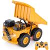 KIZJORYA Camion Ribaltabile Telecomandato, Veicolo da Costruzione RC per Bambini