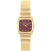 Breil, Collezione Stylize, Orologio Donna, Solo Tempo 2H, in Acciaio Lucido IP Gold, Quadrante Tibetan Red Effetto Spazzolato, WR 3 ATM, Cassa 24x21,4 mm, Idea Regalo Donna