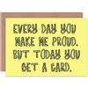 Wee Blue Coo Every Day Proud Son Daughter Birthday Art Gift Sealed Greeting Card Plus Envelope Blank inside Regalo