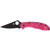 Spyderco DELICA 4 FRN PINK PLAIN BLACK BLADE C11FPPNS30VBK