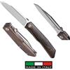 Fox : FX 515W : TERZUOLA design: coltello lama N690 satinata- manico ziricote