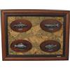 Muela Silverware FRAMEWORK 5 FISHING TROPHIES cm 32x24