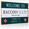 WELCOME TO RACOON CITY HOME OF UMBRELLA POSTER METAL 40x30 CM RESIDENT EVIL