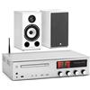 Taga Harmony + Triangle Taga Harmony HTR-1500CD argento + Triangle Borea BR03 bianco