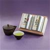 Tè verde giapponese Kyoto Fukujuen Premium Tea Gift Set W-220 - Gyokuro & Sencha in scatola di legno