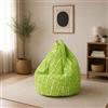 Talamo Italia Dmora Pouf Poltrona a Sacco, Rivestimento in Cotone, 60 x 50 x 80 cm
