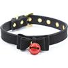 BONDAGERIE® Collarino da Sexy Gattina con fiocco e campanellino Colore: Nero