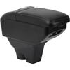 OYHCM Auto Braccioli Compatible with Citroen C3 MK3 2016-2024 Braccioli Poggiabraccio con Vano Portaoggetti Console Centrale