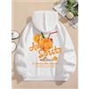 Felpa Aperol Spritz con cappuccio stampa grafica cocktail UNISEX Idea Regalo