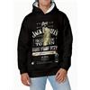 Felpa Jack Daniel's DA UOMO con cappuccio stampa Idea Regalo manica lunga
