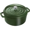 Staub Cocotte tonda in ghisa vetrificata 24cm - verde basilico