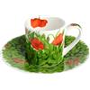 Taitù PRATI ITALIANI Tazza espresso con piattino - red