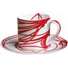 Taitù FIL ROUGE NODI Tazza espresso con piattino