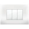 ELETTROCANALI Placca MIVIDA 3 moduli Bianco - ECMV6983WH
