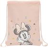 safta MINNIE MOUSE BABY - Zaino a sacco piatto Junior, ideale per bambini di diverse età, comodo e versatile, qualità e resistenza, 26 x 34 cm, colore rosa chiaro