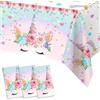 Frigg Unicorno Tovaglia Festa, 3 Pezzi 220 * 130cm Tovaglia, Accessori per Ragazze e Bambini Festa di Compleanno Decorazioni Da Tavolo a Tema Unicorno, Decorazioni Baby Shower