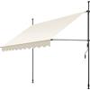 tectake® Tenda da Sole a Morsetto con Manovella, Altezza e Inclinazione Regolabile, Telo Impermeabile e Resistente ai Raggi UV, Ideale per Balcone e Terrazzo, 250x180cm - Beige