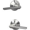 Schlage f10-lat Latitude reversibile Passage Door Leverset con un nuovo Contem, F10 LAT 625