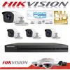 Hikvision Kit Videosorveglianza Hikvision Dvr 4 canali 4 telecamere bullet 5MPX 2K HD 1TB
