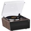 XJ-HOME All in One Giradischi Vinili Vintage con 4 Altoparlanti Stereo Integrati,Preampl