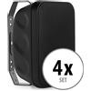 McGrey 4x Altoparlanti Diffusori HiFi Parete Muro Tenuto Stagna Esterno IP56 50W Nero