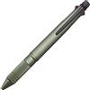 三菱鉛筆 Uni Jetstream 4&1 Metal Edition, penna a sfera 0,5 mm (nero, rosso, blu, verde) e porta miniera 0,5 mm, verde scuro (MSXE52000A05.7) (MSXE5200A5.7)