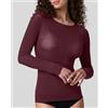 Jadea Maglia manica lunga Donna Jadea scollo a barca in cashmere art. 4064 Vinaccia