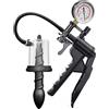 AMAZBEE Pompa a vuoto con dilatatore anale e manometro Plug anale in silicone con dilatatore rotante Massaggiatore prostatico manuale Giocattolo sessuale per adulti (C,1)