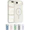 Belkin SheerForce Grip Cover per iPhone Air Compatibile con MagSafe, Design Sottile con Linee Laterali Antiscivolo, Custodia Bumper per iPhone, Magnetica, Trasparente e Anti-urto, Sabbia