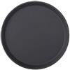 UTOPIA Vassoio tondo antiscivolo in gomma antiscivolo nera cm 35 - Nero - Plastica,gomma