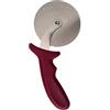 STILCASA Rotella tagliapizza curva in acciaio inox e manico bordeaux cm 10 - Acciaio,bordeaux - Acciaio Inox,termopolimero