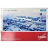 Herpa - Belle 520362 - Base 1 in 14 terminali, Miniatura, aeroporto per Collezionisti, aeromobili, Artigiani, Kit modellismo, Piccolo Modello, 400 Pezzi, Scala 1/500, Multicolore, 90 x 100 cm