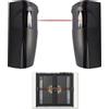 Hukneqn Sensori Fotocellul Infrarossi,Sensori Fotocellula Infrarossi 12/24V /DC/AC per Cancello Automatico e Porta Garage, Certificati IP55, Installazione Facile, Distanza Operativa 15-20 Metri