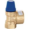 Caleffi Valvola di sicurezza a membrana per acqua potabile, 3/4 x 1 pollici, pressione di risposta, 4 bar, valvola a pressione per acqua calda, valvola limitatrice di pressione, valvola a membrana