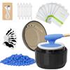 Accwork mini Cera per peli del naso, Nose Wax Kit per Uomini e Donne, Epilatore portatile per peli del naso Set per ceretta con mini macchina per ceretta, Riscaldamento rapido USB