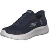Skechers Go Walk Flex Grand Entry Slip-On da Donna, Tessuto Blu Navy con Finiture Bianche, 40.5 EU