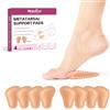 Welnove Set 4 Paia Cuscinetti Metatarsali in Pelle - Sostegno Avampiede e Sollievo Dolore per Metatarsalgia, Neuroma di Morton, Per Tacchi Alti e Scarpe
