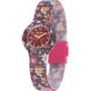 HIP HOP Orologio HWU1301 DONNA FLORA quadrante MONO-COLORE ROSSO movimento SOLO TEMPO - 3 LANCETTE QUARZO e CINTURINO SILICONE BORDEAUX