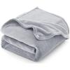 CozyLux Coperta Plaid Pile di Flanella 260gsm, Coperta Letto Singolo/Matrimoniale 150 x 200 cm, Coperta Divano Grande Calda Morbida - Grigio Chiaro