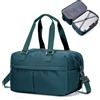 HPLQQ Borsone da Viaggio Donna 40x20x25 Bagaglio a Mano Ryanair 40x30x20, Borsa Sportiva Borsone da Palestra, Borsa da Weekend, Ospedale Parto, Danza Espandibile,B04-Blu pavone