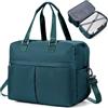 HPLQQ Borsone da Viaggio Donna Bagaglio a Mano Easyjet 45x36x20, Borsa Sportiva Borsone da Palestra, Borsa da Weekend, Ospedale Parto, Danza Espandibile,B04-Blu pavone