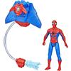 Marvel Spider-Man Aqua Web Warriors Action Figure 10 Pollici con Accessorio per Zaino da Gioco d'Acqua per Bambini 4+