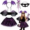 HUKUMA Costume di Halloween per bambini, costume da pipipistrello per bambini, costume da ragno, costume da pipistrello, costume da ragno, costume per Halloween, carnevale, cosplay, feste a tema